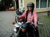 Anita Storch auch mit 81 Jahren fr die Harley zu begeistern!